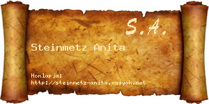 Steinmetz Anita névjegykártya