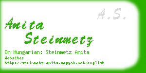 anita steinmetz business card